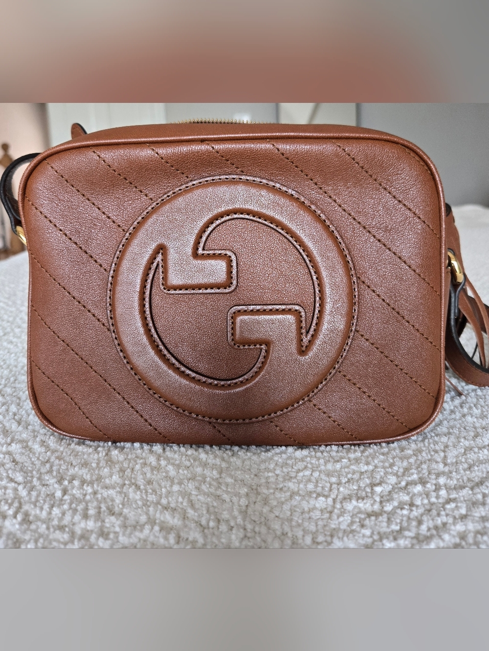 Gucci Blondie Crossbody Bag On Cognac